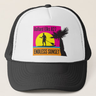 Casquette NOUVEAU BAR FUNDRAISER Coucher de soleil sans fin