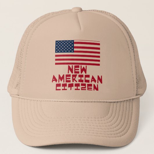 Casquette Nouveau citoyen américain avec le drapeau (Devant)