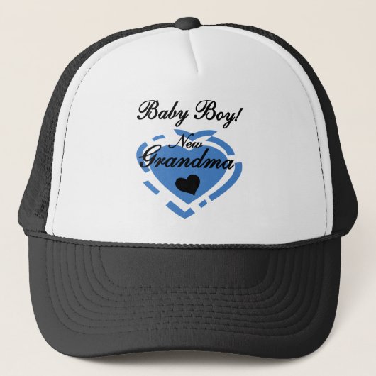 Casquette Nouveau Grand-mère Baby Boy Tshirts et cadeaux (Devant)