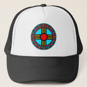 Casquette Nouveau-Mexique et Symbole de Dieu Soleil Natif Zi