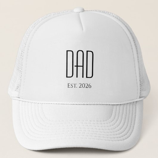 Casquette Nouveau papa Fête des pères simple Simple Simple M (Devant)