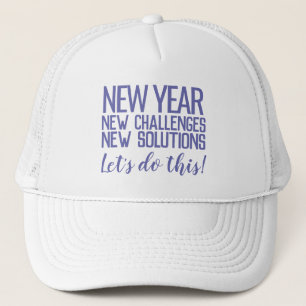Casquette Nouvel an, nouveaux défis, nouvelles solutions ble