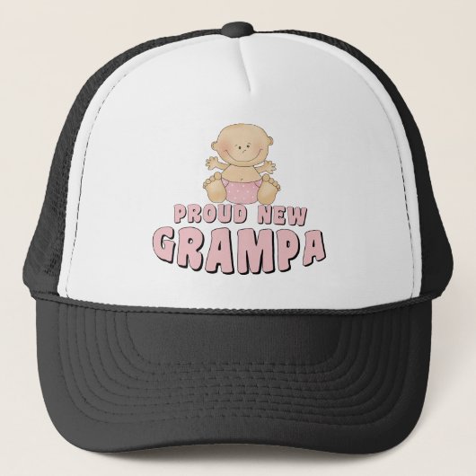 Casquette NOUVELLE fille FIÈRE de GRAMPA (Devant)