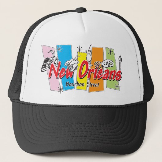 Casquette Nouvelle Orléans Retro Look (Devant)