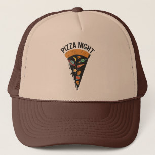 Casquette Nuit de Pizza dans l'Espace