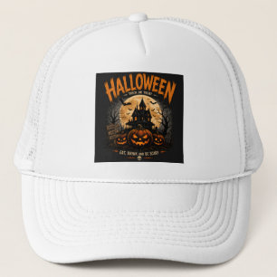 Casquette Nuit effrayante de maison hantée Halloween vintage