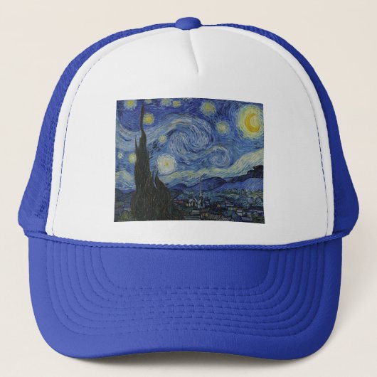 Casquette Nuit étoilée par Vincent van Gogh - 1889 (Devant)