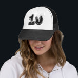Casquette Numéro 10 Chapeau de camion classique<br><div class="desc">Chapeau classique 10e anniversaire ou anniversaire du Trucker du Parti</div>