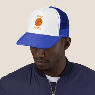 Casquette Numéro 1 Ventilateur de basket-ball avec votre nom