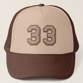 Casquette Numéro 33 avec le regard frais de points de