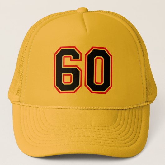 Casquette Numéro 60 Chapeau de camion (Devant)