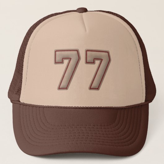 Casquette Numéro 77 avec le regard frais de points de (Devant)