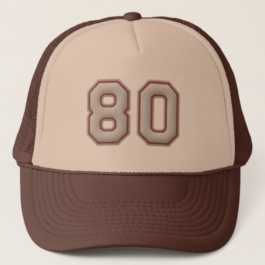 Casquette Numéro 80 avec le regard frais de points de (Devant)