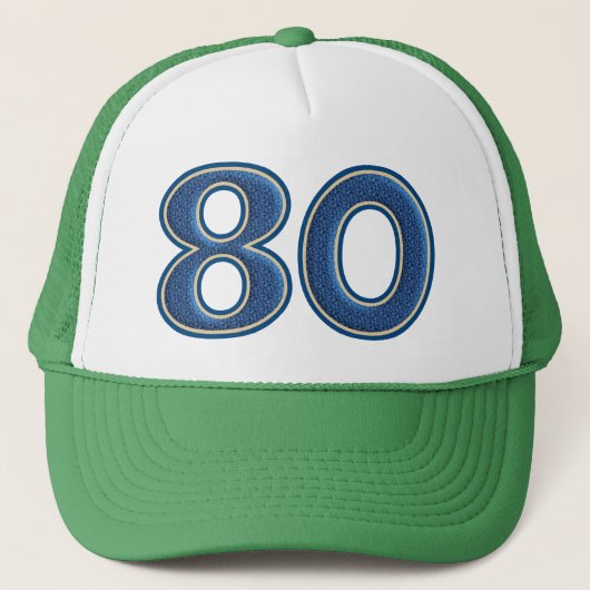 Casquette Numéro anniversaire 80 (Devant)