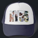 Casquette NY 55 Collage de lettres et de chiffres photo<br><div class="desc">Chapeau de camionneur NY 55 - parfait pour des excursions sur la New York State Route 55. Le design comprend un collage photo avec 4 de vos photos préférées qui sera automatiquement façonné dans les lettres et les chiffres pour former NY 55. Ajoutez vos photos à l'aide du modèle "personnaliser"...</div>