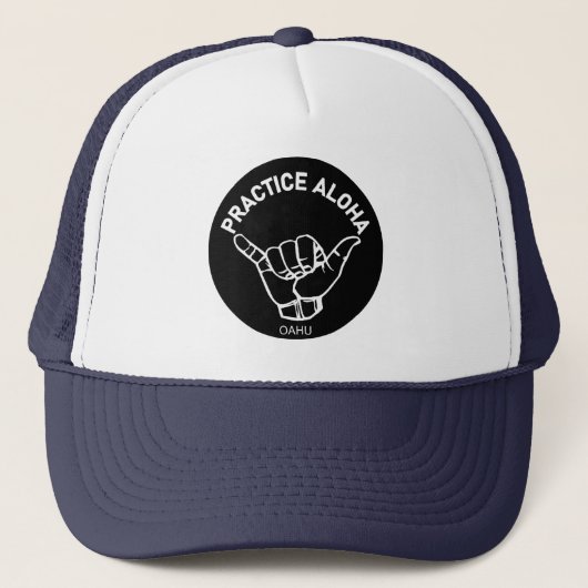 Casquette Oahu - Pratiquer Aloha Shaka (Hang Loin) (Devant)