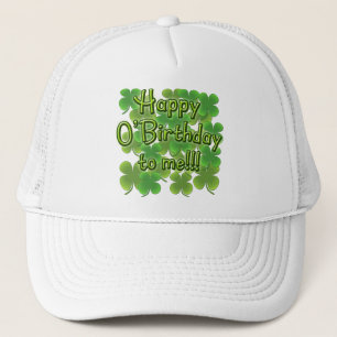 Casquette O'Birthday heureux à moi avec des shamrocks
