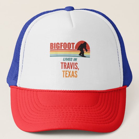 Casquette Observation de Bigfoot à Travis Texas (Devant)