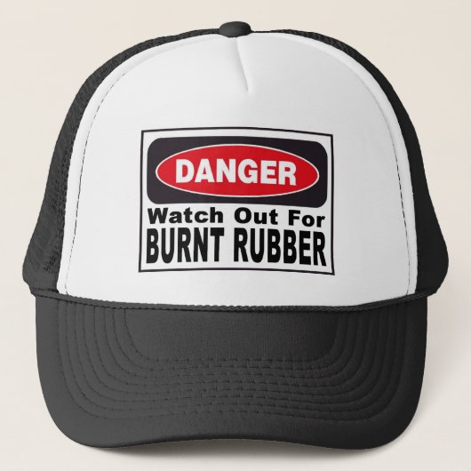 Casquette Observez pour le caoutchouc brûlé (Devant)