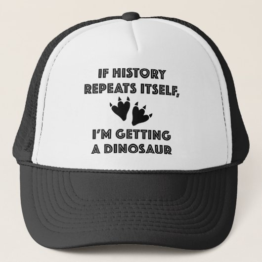 Casquette Obtenir Un Dinosaure (Devant)