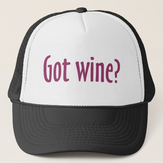 Casquette obtenu de vin (Devant)