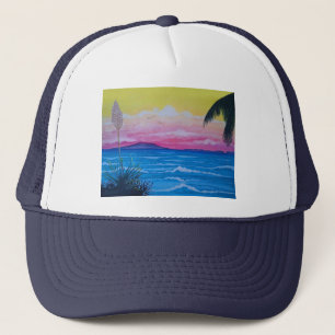 Casquette Océan du coucher du soleil