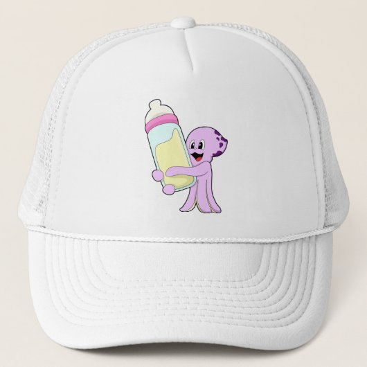 Casquette Octopus avec Bébé Bouteille Lait (Devant)