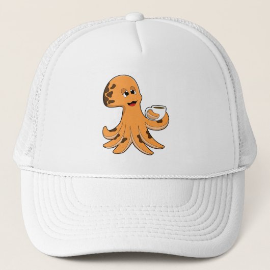 Casquette Octopus avec la coupe du café (Devant)