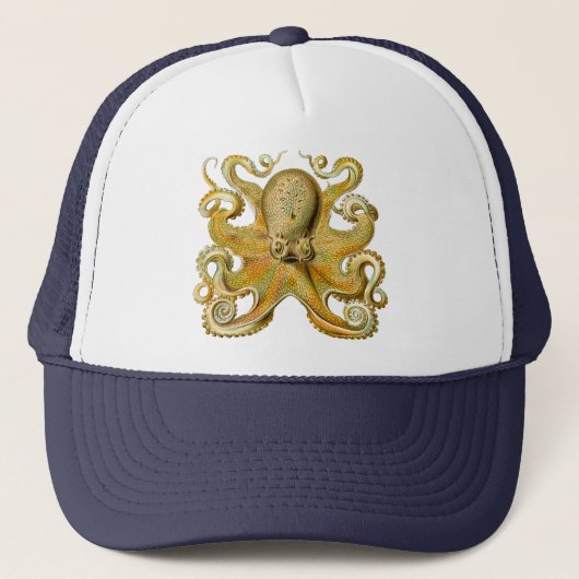 Casquette Octopus illustration antique monstre marin (Devant)