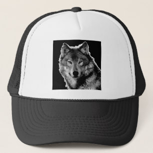 Casquette Oeuvre de Loup noir et blanc