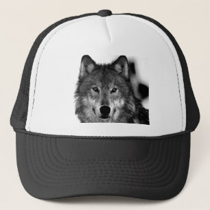 Casquette Oeuvre de Loup noir et blanc