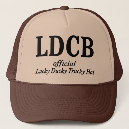 Casquette Official Lucky Ducky Trucky Hat-Initials (Devant)