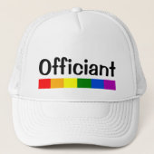 Casquette Officier mariage de bannière Arc-en-ciel (Devant)