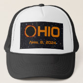 Casquette Ohio 2024 Total Éclipse Solaire (Devant)