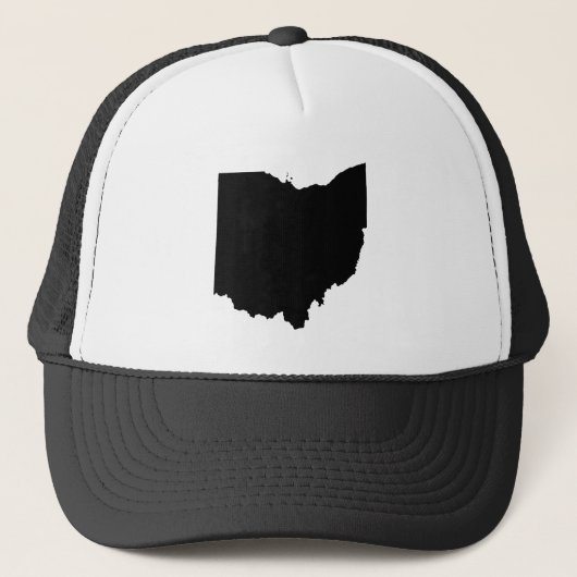 Casquette Ohio en noir et blanc (Devant)