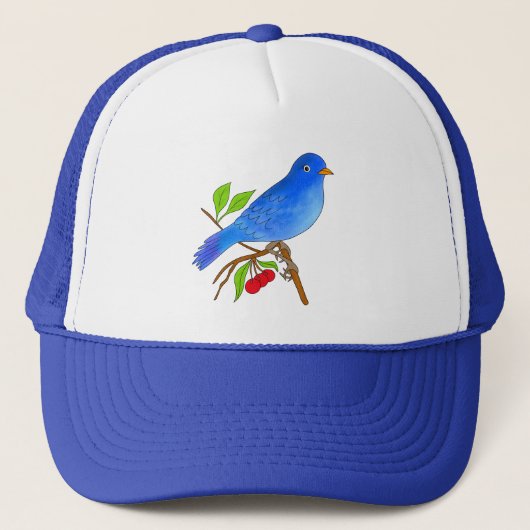 Casquette Oiseau bleu (Devant)