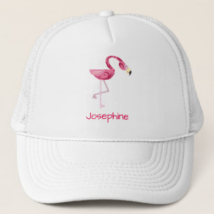 Casquette Oiseau rose personnalisé de Flamant rose