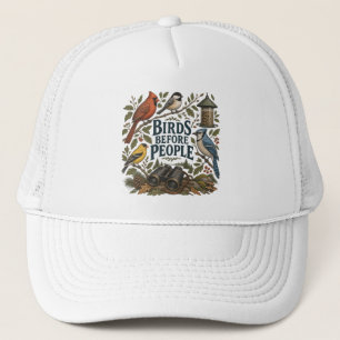 Casquette Oiseaux avant les gens Ornithologie vintage