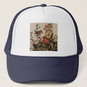 Casquette Oiseaux de printemps Robin Oiseaux rouges