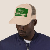 Casquette Ologiste de Tracteur vert (En situation)