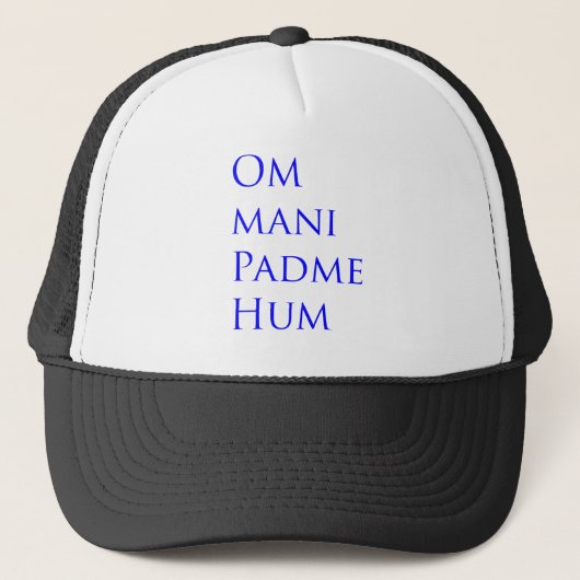 Casquette Om Mani Padme Hum (Devant)