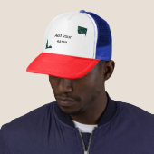 Casquette ombrage vert minimal simple ajouter un logo de tex (En situation)