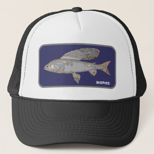 Casquette Ombre bleue et grise (Devant)