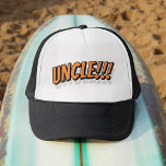 Casquette Oncle ! ! ! Comique Cool simple moderne<br><div class="desc">Ce design simple et moderne est composé de la typographie de san serif.</div>