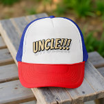 Casquette Oncle ! ! ! Comique Cool simple moderne<br><div class="desc">Ce design simple et moderne est composé de la typographie de san serif.</div>