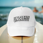 Casquette Oncle ! ! ! Comique Cool simple moderne<br><div class="desc">Ce design simple et moderne est composé de la typographie de san serif.</div>