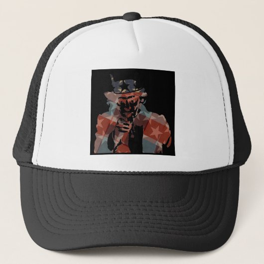 Casquette Oncle Sam Trucker Chapeau (Devant)
