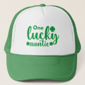 Casquette One Lucky Auntie Funny St Patrick Day (Devant)