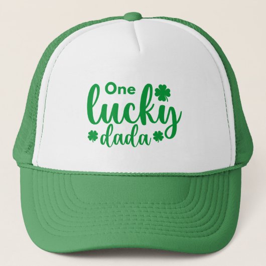 Casquette One Lucky Dada Funny St Patrick Day (Devant)