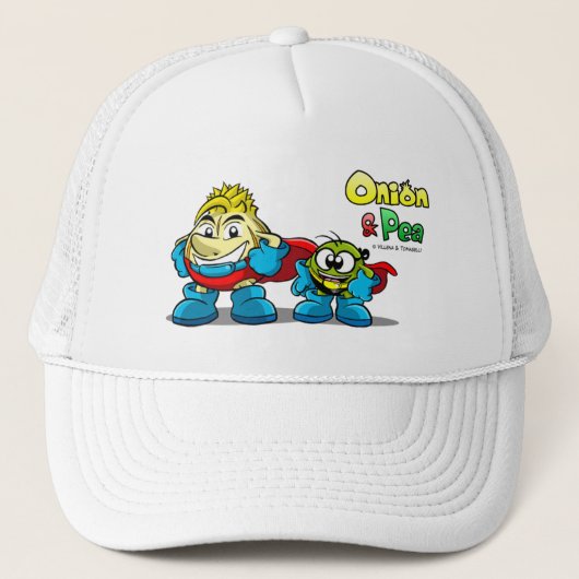 Casquette Onion et Pea characters hat. (Devant)